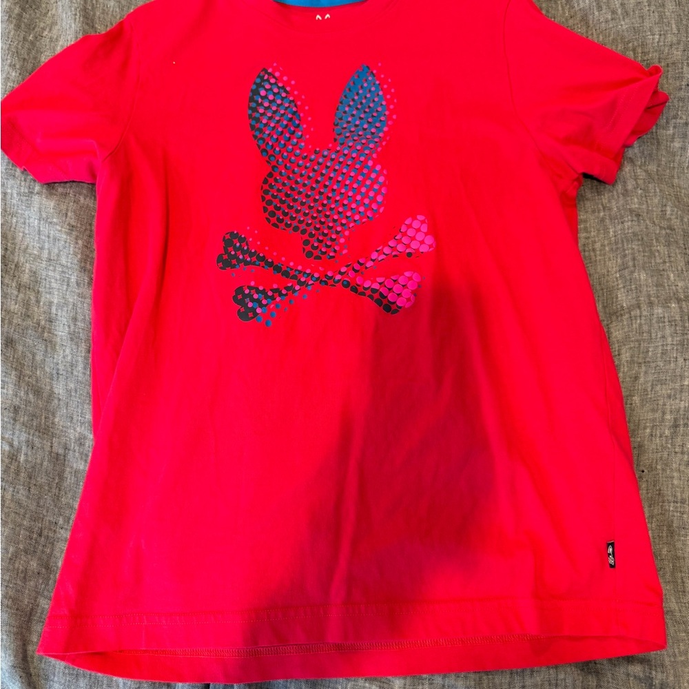 Psycho Bunny Red Graphic Tee